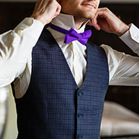 DQT Men's Boys Woven Swirl Pattern Formal Waistcoat – Wedding Tuxedo Vest
